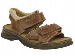 Helios Férfi Szandál Helios 603 Bézs Valódi Bőr 36-OS Méret Kényelmes (603.02)