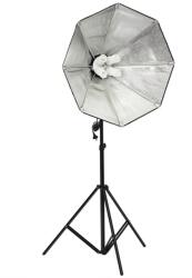 iShoot Kit suport pentru 4 becuri cu fasung E27 + softbox octogonal 65cm + stativ+ 4 becuri