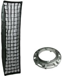 iShoot Softbox strip 35x160cm cu grid montura Elinchrom