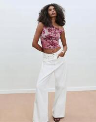 Stradivarius rózsaszín aszimmetrikus felső B15 vyy S