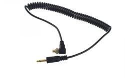 iShoot Cablu sincron spiralat PC Sync la Jack 3.5mm 30-60cm