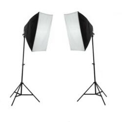 iShoot Kit lumina continua foto-video 2x stativ 190cm+2x softbox cu fasung 50x70cm+2x bec 85W