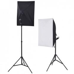 iShoot Kit lumina continua foto-video 2x stativ 190cm+2x softbox cu fasung 40x60cm+2x bec 85W