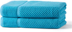 decoDoma Set de 2 prosoape de baie din frotir MODENA turcoaz 70 x 140 cm Prosop