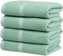 decoDoma Set de prosoape din frotir MODENA verde 50 x 100 cm, 4 buc Prosop