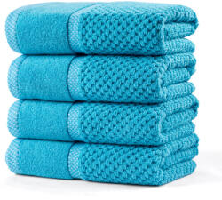 decoDoma Set de prosoape din frotir MODENA turcoaz 50 x 100 cm, 4 buc Prosop