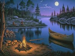 NORIMPEX - Puzzle Tablou Diamant: Camping pe malul lacului 30x40cm - 1 - 39 piese