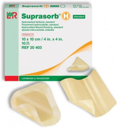 SUPRASORB h standard 10 x 10 cm (10 db/doboz) 20403, 108830 hydrokolloid kötszer vastag lappal steril (lohmann) (12239)