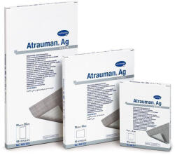 ATRAUMAN ag 10 x 20 cm (ezüst tartalmú kenőccsel impregnált tüll kötszer) hartmann (4411)