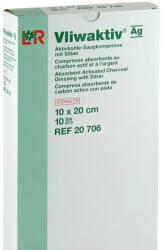 VLIWAKTIV Vliwaktív AG 10x20 cm 10db/cs aktív szén tartalmú szívópárna (U00017941)