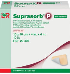 SUPRASORB p nem tapadó 10 x 10 cm 20407 habszivacs kötszer (lohmann) (19088)