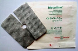 METALLINE trachea alátét 8 x 9 cm (50 db/doboz) steril 23094 (lohmann) (12274)