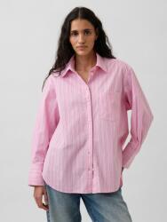 GAP Oversize поплинова риза с лого Big Shirt GAP GAP | Rozov | ЖЕНИ | XXS