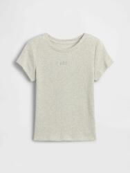 GAP Детска ребрована тениска с лого GAP GAP | Siv | Момичешки | XS