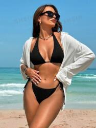 Shein bordázott fürdőruha felső megkötős NJ4 xpc S