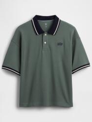 GAP Детска oversize поло тениска с лого GAP GAP | Zelen | Момчешки | XS