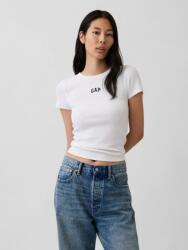 GAP Ребрести тениска с лого GAP GAP | Byal | ЖЕНИ | XS - zoot - 47,70 лв