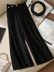 Shein Fekete Cipzáras Nadrág (XL) (612311)