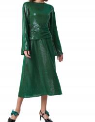 NA-KD Ruha Flitteres MIDI Zöld 34 Xs Kzm Xs