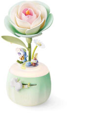 Rokr Puzzle 3D, din plastic, lampa de veghe, Camelie verde, 73 piese (AF02S)