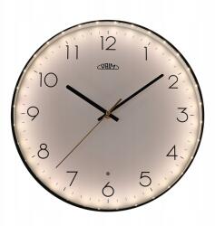 PRIM Sense kerek falióra, műanyag, fekete, ∅350×47mm (E01.4296.90)