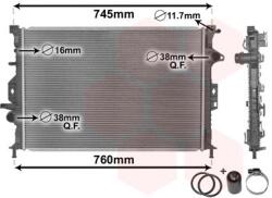 VAN WEZEL Chladič motora VAN WEZEL 18002425 (18002425)