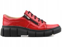 Helios Női Félcipő Helios 413 Piros Kényelmes Bőr (413)