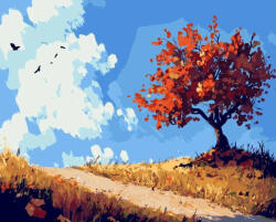 Alkotásutca Bíborfa - Számfestő készlet kereten 40x50