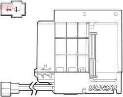 DENSO Vnútorný ventilátor DENSO DEA17033 (DEA17033)