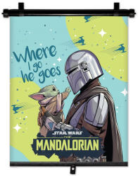 Seven Parasolar Rulou Auto, The Mandalorian, 36 x 45 cm, Protectie Solara pentru Geam Lateral (S59383)