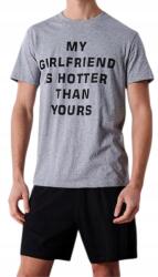 sinsay férfi nyári pamut pizsama My Girlfriend Is Hotter Than Yours M