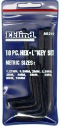 Eklind Set chei locas hexagonal 1, 3-10.0 mm 10 piese EKLIND SUA (69210) Cheie imbus