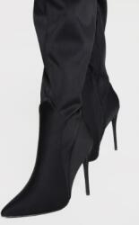  Plt Fekete Magassarkú Csizma 37-ES (cmo7419)