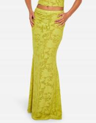 Boohoo zöld maxi szoknya B16 fkk XL