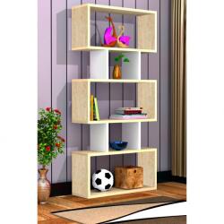 casamanuell Raft de perete Shelfie Lona - Banu, 130 x 60 x 20 cm, Alb Raft