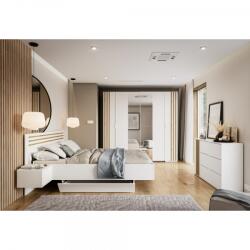 Casa Manuel Set dormitor, alb/stejar artisan, 160x200, FLORENSE