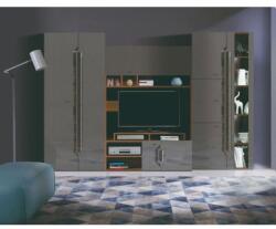 Casa Manuel Living Davos, iluminare led, gri lucios/nuc, 310 cm