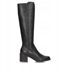 Ryłko Fekete bőr csizma Ryłko 5PXP2_V_S_6SEF magassarkú (5PXP2__V_M_6SEF)