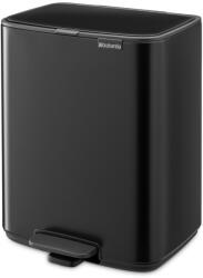 Brabantia Matt fekete acél pedálos szemetes 12 l Bo - Brabantia