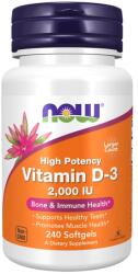 NOW NOW Vitamin D-3 2000 IU, 240 Softgels