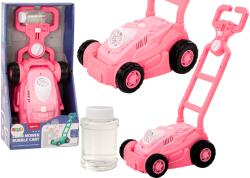 LEAN Toys Rózsaszín fogantyús szappanbuborék fújó fényíró játék (20515)