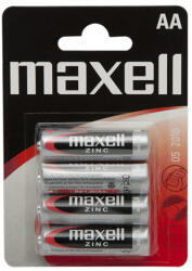 Maxell Elem 1, 5V AA -cink- R6P 4PK (4db/bliszter) (18710B)