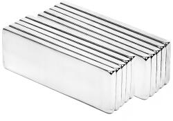 Verk Group Neodímium mágnes készlet, 10 darabos, 10mm x 5mm x 1, 5mm, korrózióálló bevonattal (01640)