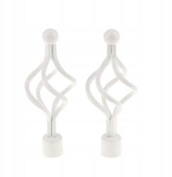  2 db Karnisrúd végzáró, függönyrúd fej, kb. 28 mm-es négyzet alakú rúdhoz (amagogo-64009246)