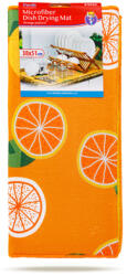 Family Collection Mikroszálas edényszárító alátét - 38 x 51 cm - narancs mintás (57093C)