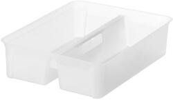 SMARTSTORE Kivehető rendező- és tárolóelem Classic 15 dobozhoz, 2 rekeszes, fogantyúval, SMARTSTORE, átlátszó (3564007) - papir25