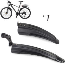 Verk Group Komplett kerékpársárvédő szett, elől-hátul, fekete, 24-28 (14350)