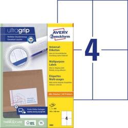 Avery-Zweckform Etikett, univerzális, 105x148 mm, AVERY ZWECKFORM, 400 etikett/csomag (3483)