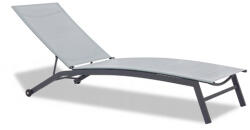 Garden Line kerti napozóágy, nyugágy - Szürke - 195 x 63 x 90 cm (ANH0860)