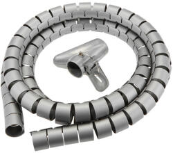 TOPEX Kábelrendszerező, vezető spirál, csatorna, műanyag, 200 x 3cm (79R275)